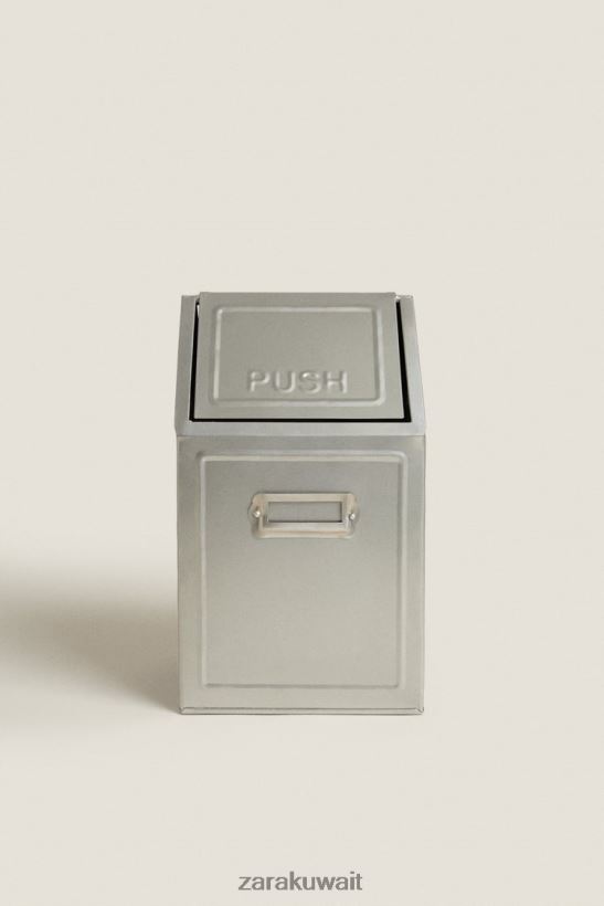 Zara سلة مهملات بغطاء (169 أونصة) للجنسين فُولاَذ مُكَمِّلات 6L6LL81777