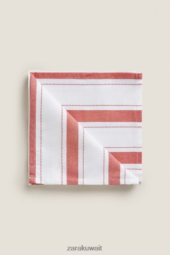 Zara مناديل بخيوط مصبوغة (عبوة من 2) للجنسين قالب طوب مُكَمِّلات 6L6LL81665