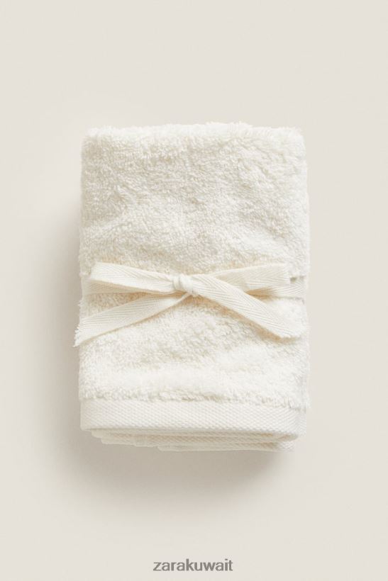 Zara (عبوة من 3) مناشف قطنية فاخرة للجنسين عاج مُكَمِّلات 6L6LL81726