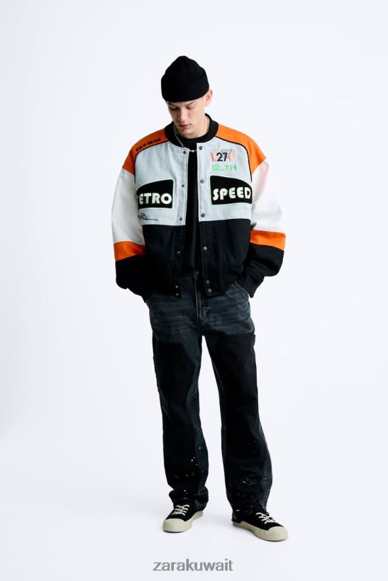 Zara سترة التصحيح كتلة الألوان رجال متعدد الألوان ملابس 6L6LL81109