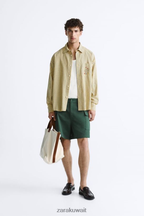 Zara حقيبة قماش/جلد - إصدار محدود رجال قبالة الأبيض مُكَمِّلات 6L6LL81312