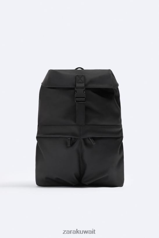 Zara حقيبة ظهر إكسبلورر مطاطية رجال أسود مُكَمِّلات 6L6LL81316