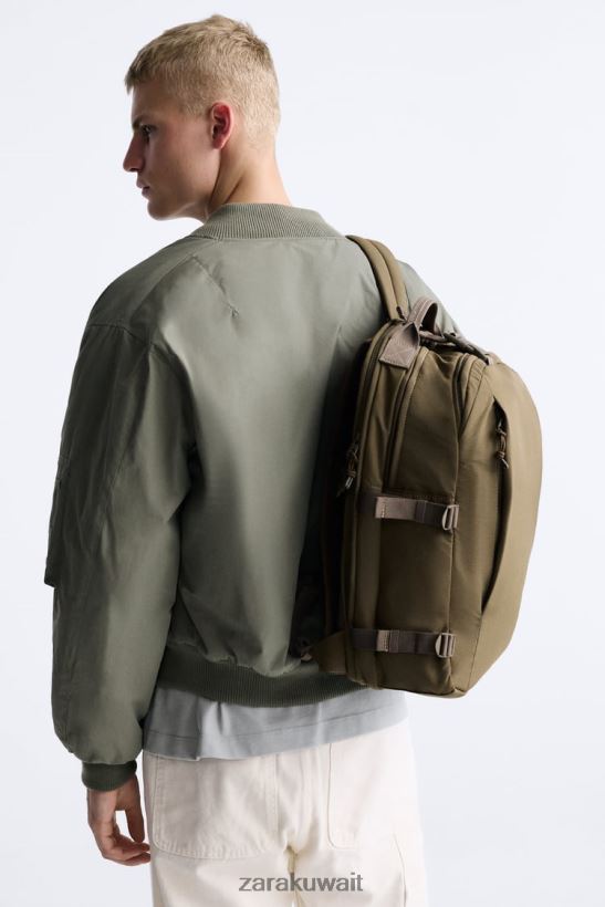 Zara حقيبة ظهر متعددة الجيوب رجال بني رملي مُكَمِّلات 6L6LL81317