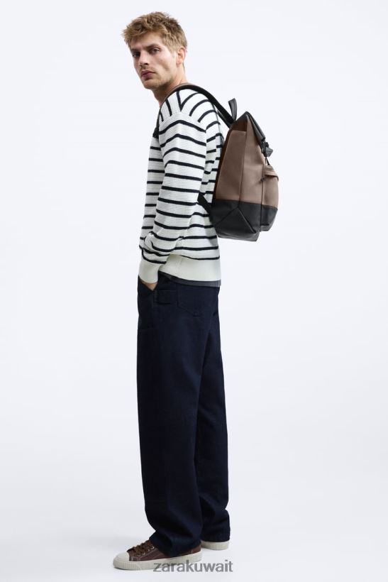 Zara حقيبة ظهر مطاطية رجال بني رملي مُكَمِّلات 6L6LL81347