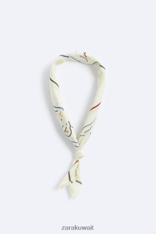 Zara باندانا طباعة مجردة رجال متنوع مُكَمِّلات 6L6LL81398