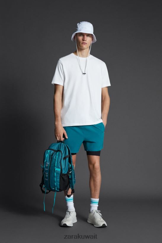 Zara قبعة دلو التقنية رجال أبيض مُكَمِّلات 6L6LL81402