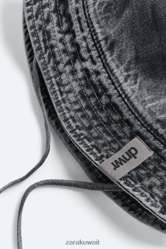 Zara قبعة دلو من الدنيم رجال أنثراسيت رمادي مُكَمِّلات 6L6LL81447