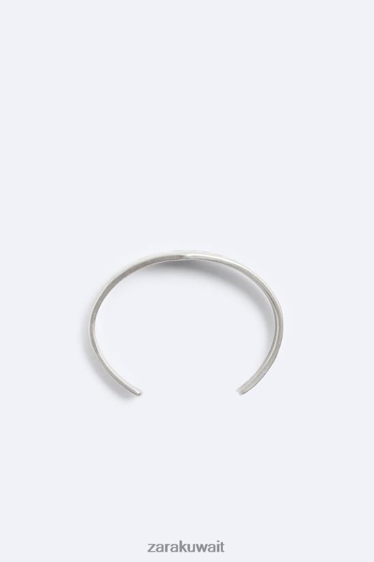 Zara سوار الكفة ذو النهاية غير المنتظمة رجال فضة مُكَمِّلات 6L6LL81491