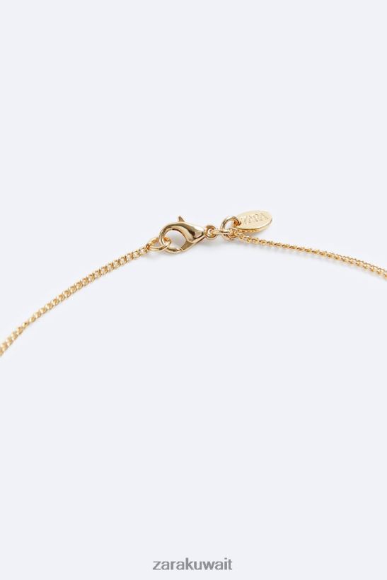 Zara سلسلة ربط معدنية رجال ذهب مُكَمِّلات 6L6LL81498