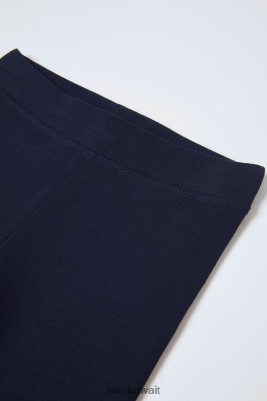 Zara شورت الدراجة الأساسي أطفال الأزرق الداكن ملابس 6L6LL81535