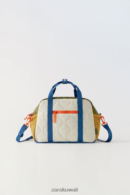Zara حقيبة دفل مبطنة متعددة الألوان أطفال قبالة الأبيض مُكَمِّلات 6L6LL81558