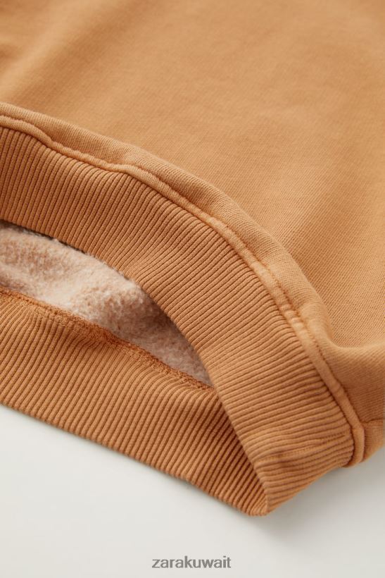 Zara سترة مصبوغة من الملابس المغسولة أطفال الصدأ ملابس 6L6LL81560