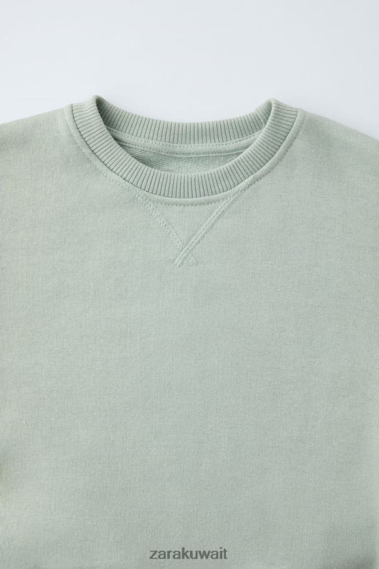 Zara البلوز عادي أطفال البحر الأخضر ملابس 6L6LL81564