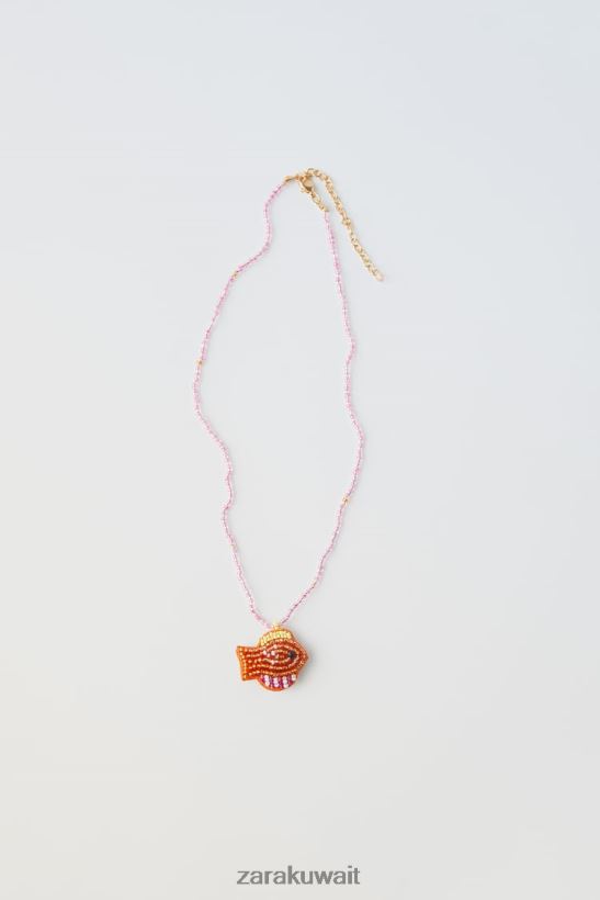 Zara قلادة حبة السمك أطفال البرتقالي ملابس 6L6LL81604