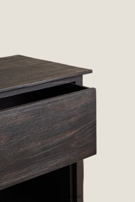 Zara طاولة بجانب السرير الرماد للجنسين أسود مُكَمِّلات 6L6LL81627