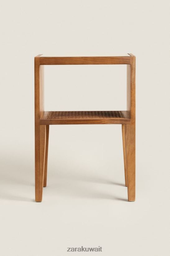 Zara طاولة بجانب السرير خشبية للجنسين بني مُكَمِّلات 6L6LL81630