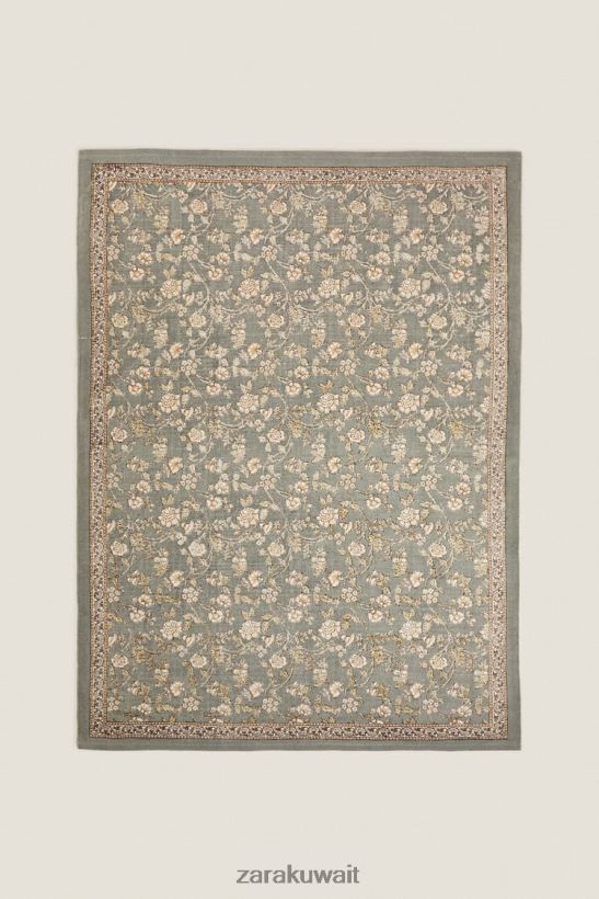 Zara سجادة كتلة طباعة الأزهار للجنسين متعدد الألوان مُكَمِّلات 6L6LL81641