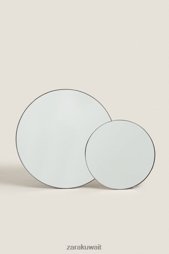 Zara مرآة مستديرة للجنسين أسود مُكَمِّلات 6L6LL81720