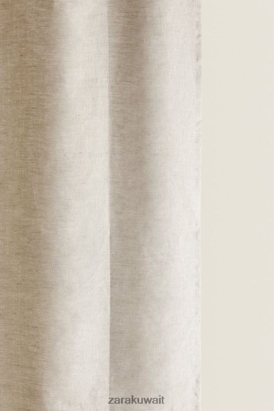 Zara ستارة دش من الكتان للجنسين البيج الفاتح مُكَمِّلات 6L6LL81740