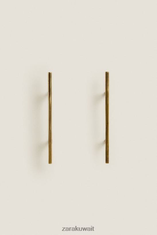 Zara شريط سحب معدني طويل (عبوة من قطعتين) للجنسين ذهبي مُكَمِّلات 6L6LL81746