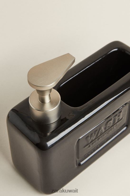 Zara موزع صابون الأطباق مع مساحة تخزين للجنسين أسود مُكَمِّلات 6L6LL81787