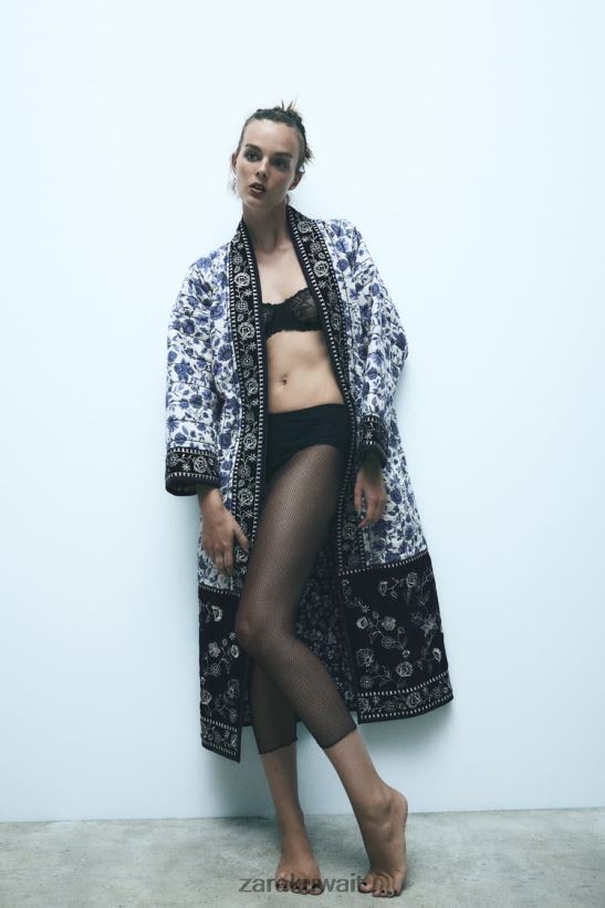 Zara طماق الدانتيل نحيف أسود ملابس 6L6LL8497