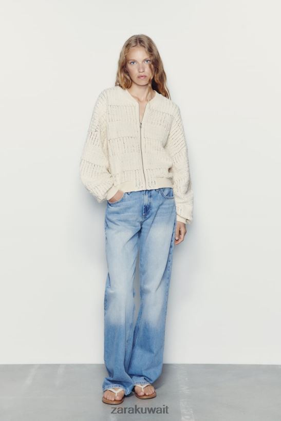 Zara مهاجم ريفي نحيف بيج فاتح ملابس 6L6LL857