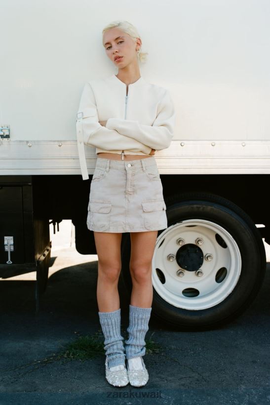 Zara تنورة صغيرة البضائع نحيف الجمل الخفيف ملابس 6L6LL8680