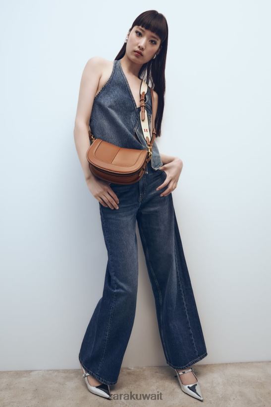 Zara حقيبة كروس بخياطة علوية نحيف إبداعي مُكَمِّلات 6L6LL8752