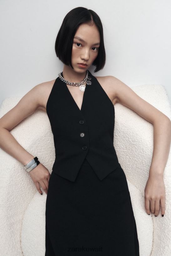 Zara قلادة ربط العملة نحيف فضة مُكَمِّلات 6L6LL8764