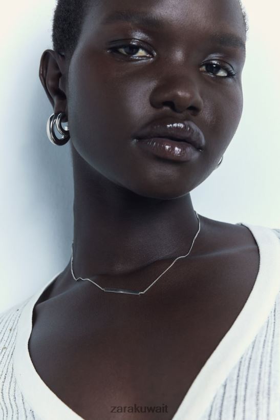 Zara حزمة من الأقراط نحيف فضة مُكَمِّلات 6L6LL8939