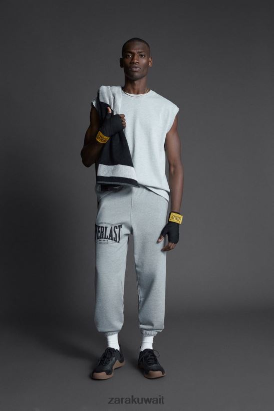 Zara السراويل الركض الأبدية رجال مارل رمادي ملابس 6L6LL8946